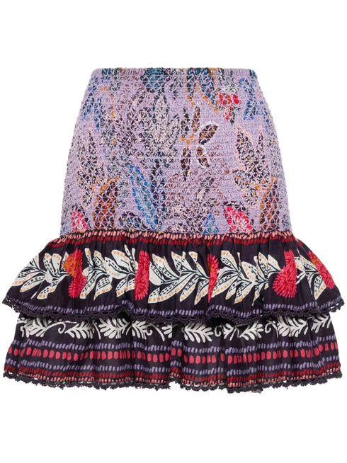 WILD NIGHT LAVENDER MINI SKIRT
